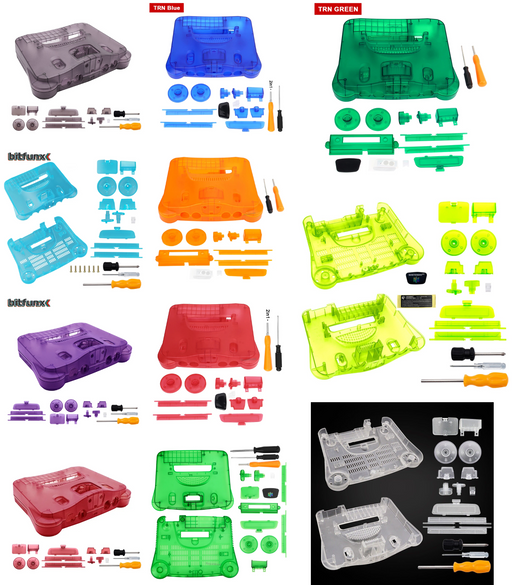 N64 Replacement Translucent Shell Case Housing Nintendo 64 - for just $54.99! 