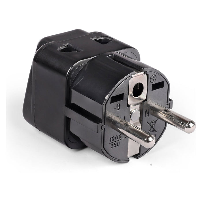 Germany, France Travel Adapter - 2 in 1 - Type E/F - Compact Design (DB-9) - Just $5.99! Shop now at Retro Gaming of Denver