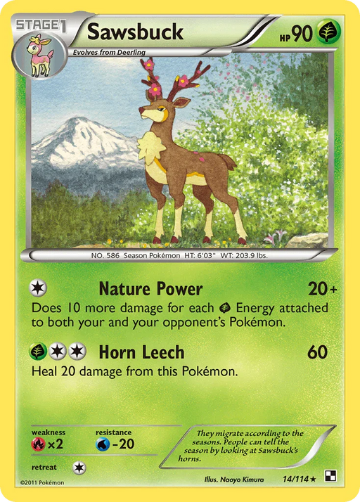 Sawsbuck (14/114) [Black & White: Base Set] - for just $3! 