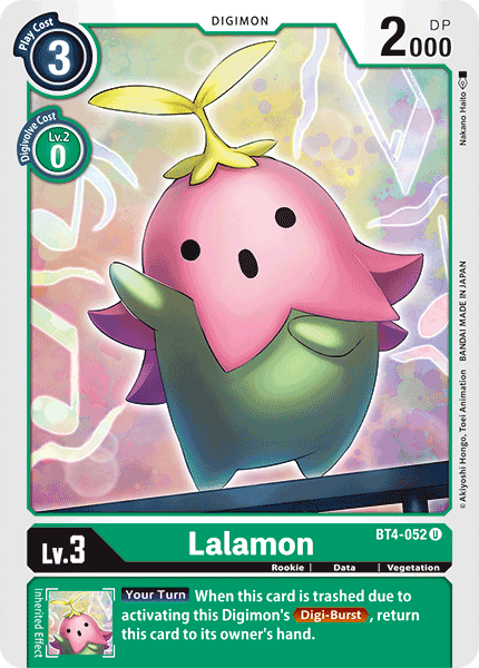 Lalamon [BT4-052] [Great Legend] - Just $0.09! Shop now at Retro Gaming of Denver