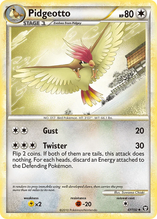 Pidgeotto (47/102) [HeartGold & SoulSilver: Triumphant] - for just $0.50! 