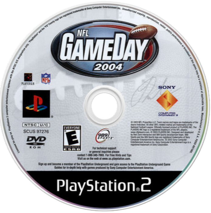 NFL Gameday 2004 – PlayStation 2 (PS2) - for just $3.99! 