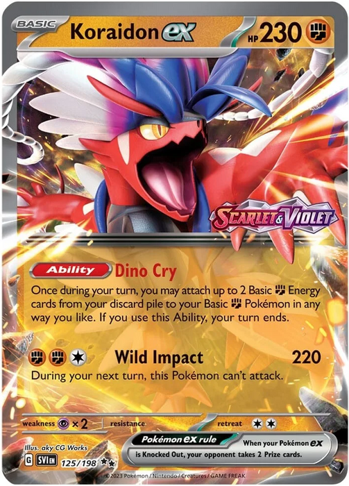 Koraidon ex (125/198) (Stamped) [Scarlet & Violet: Base Set] - for just $0.10! 
