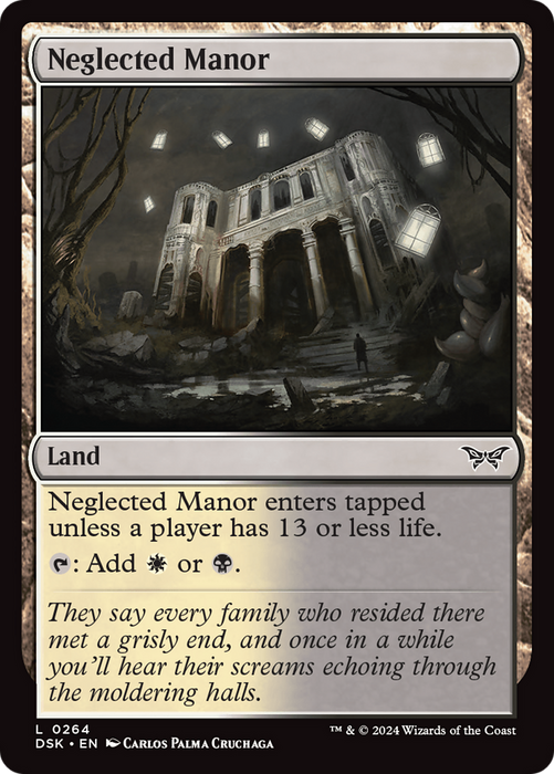 Neglected Manor (DSK-264) - Duskmourn: House of Horror Foil - for just $0.04! 