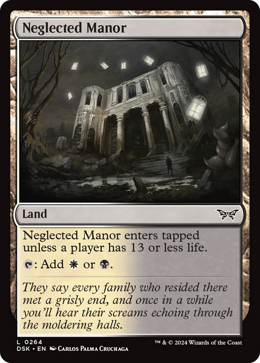 Neglected Manor (DSK-264) - Duskmourn: House of Horror Foil - for just $0.04! 