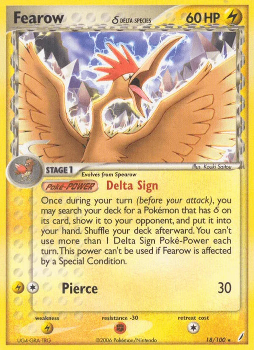 Fearow (18/100) (Delta Species) [EX: Crystal Guardians] - for just $1.10! 