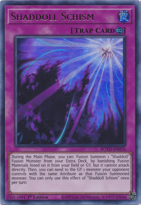Shaddoll Schism [ROTD-EN076] Ultra Rare - for just $0.45! 