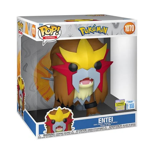 Pokemon Entei Jumbo 10-Inch Funko Pop! Vinyl Figure #1070 - 2025 Convention Exclusive - for just $34.95! 