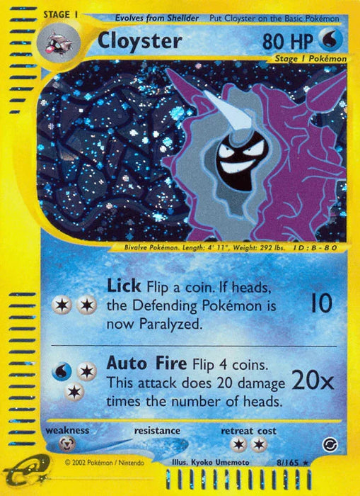 Cloyster (8/165) [Expedition: Base Set] - for just $19! 