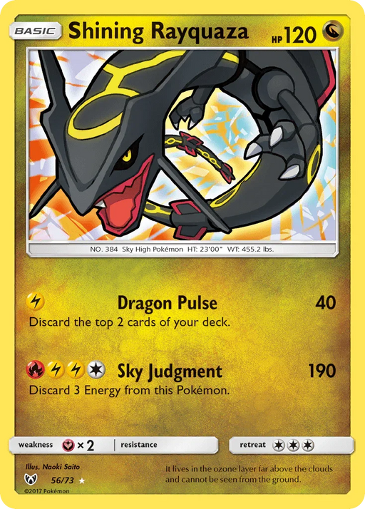 Shining Rayquaza (56/73) [Sun & Moon: Shining Legends] - for just $58.60! 