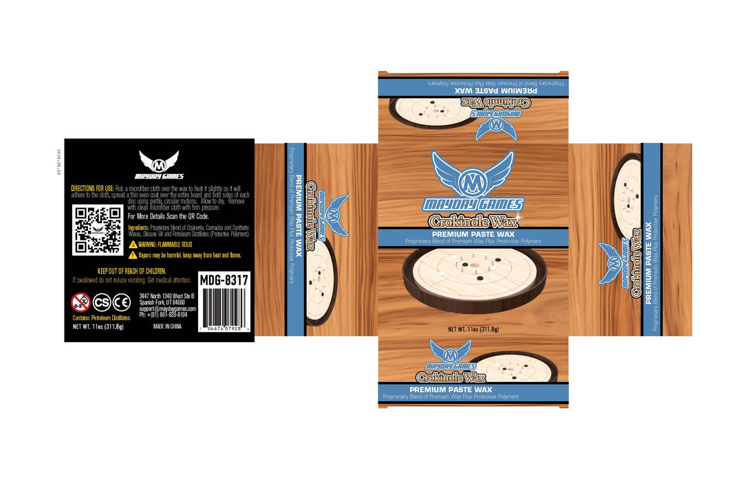 Mayday Games Crokinole Wax (11-ounce Tin) - for just $12.95! 