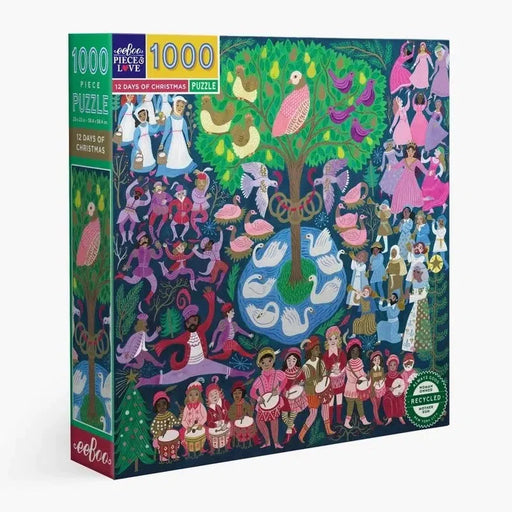 12 Days of Christmas 1000 Piece Jigsaw Puzzle eeBoo - for just $26.99! 