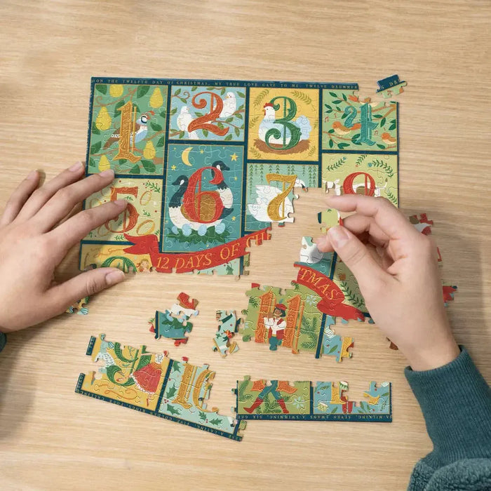 12 Days of Christmas 210 Piece Jigsaw Puzzle Boardwalk - for just $11.99! 