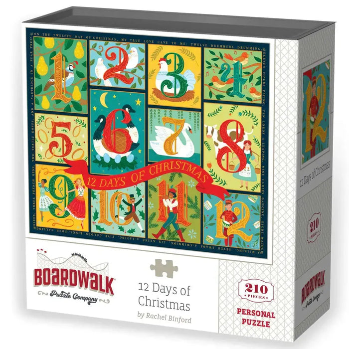 12 Days of Christmas 210 Piece Jigsaw Puzzle Boardwalk - for just $11.99! 