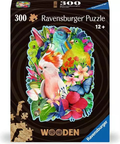 Ravensburger: Puzzle - Wooden Puzzles - Beautiful Birds (300 piece) - for just $40! 