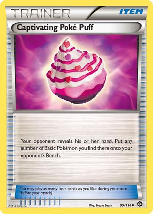 Captivating Poke Puff 099/114 - XY  Steam Siege Reverse Holofoil - for just $0.18! 