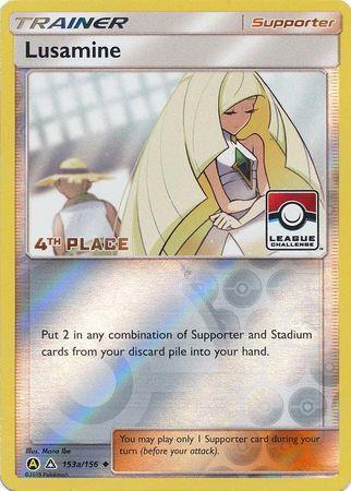 Lusamine (153a/156) (League Challenge Alt Art 4th Place) [Sun & Moon: Ultra Prism] - for just $1.85! 