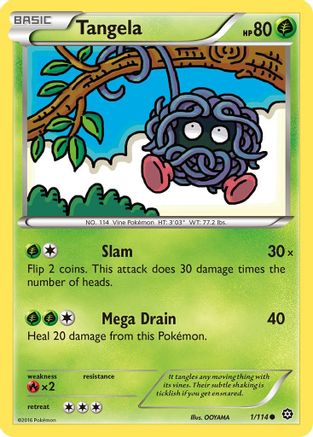 Tangela 001/114 - XY  Steam Siege - for just $0.05! 