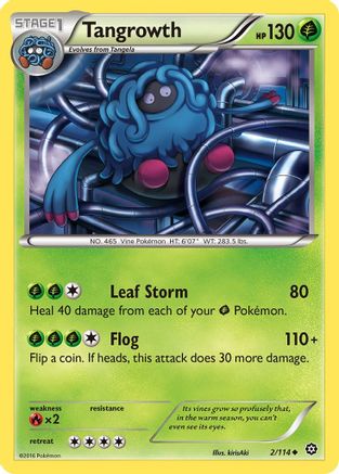 Tangrowth 002/114 - XY  Steam Siege - for just $0.05! 
