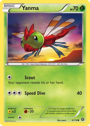 Yanma 006/114 - XY  Steam Siege - for just $0.05! 
