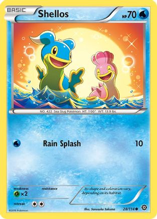Shellos 028/114 - XY  Steam Siege - for just $0.05! 
