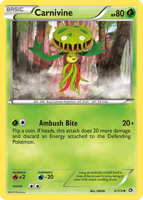 Carnivine (5/113) [Black & White: Legendary Treasures] - for just $0.15! 