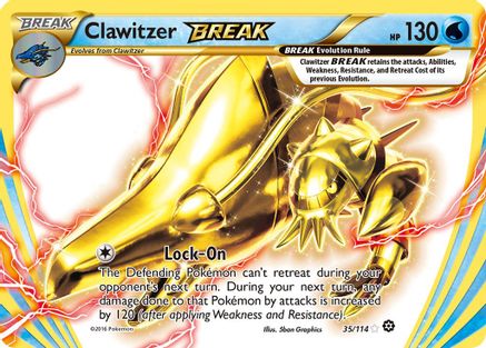 Clawitzer BREAK 035/114 - XY  Steam Siege Holofoil - for just $0.95! 