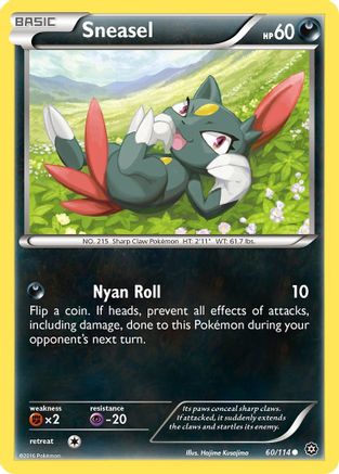 Sneasel 060/114 - XY  Steam Siege - for just $0.07! 