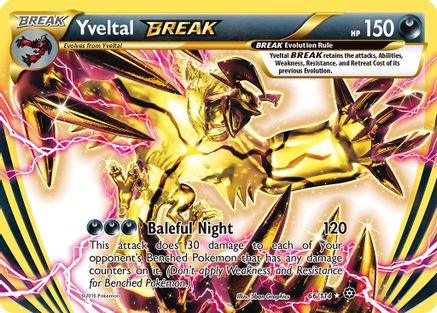 Yveltal BREAK 066/114 - XY  Steam Siege Holofoil - for just $2.70! 