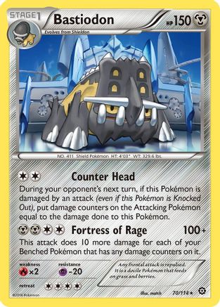 Bastiodon 070/114 - XY  Steam Siege - for just $0.18! 