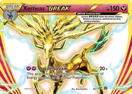 Xerneas BREAK 082/114 - XY  Steam Siege Holofoil - for just $1.76! 