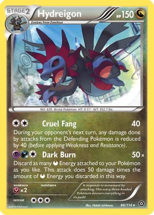 Hydreigon 086/114 - XY  Steam Siege Reverse Holofoil - for just $0.13! 
