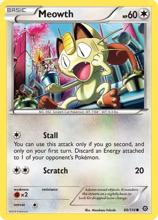 Meowth 088/114 - XY  Steam Siege - for just $0.08! 