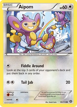 Aipom 090/114 - XY  Steam Siege - for just $0.07! 