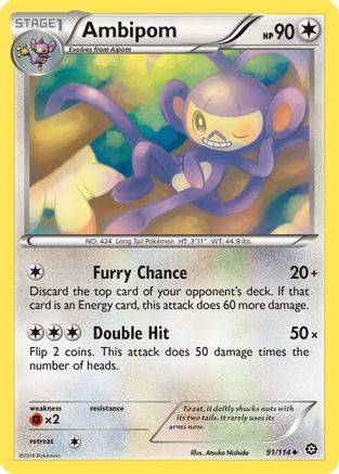 Ambipom 091/114 - XY  Steam Siege - for just $0.07! 