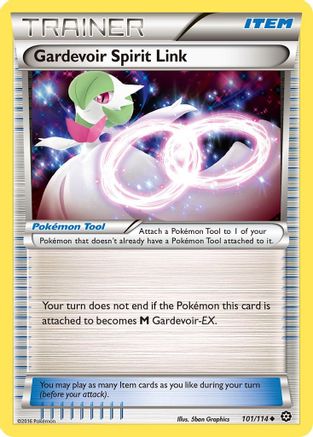 Gardevoir Spirit Link 101/114 - XY  Steam Siege Reverse Holofoil - for just $0.25! 