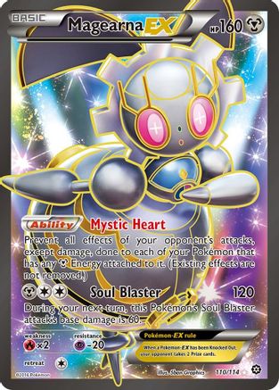 Magearna EX (Full Art) 110/114 - XY  Steam Siege Holofoil - for just $2.92! 