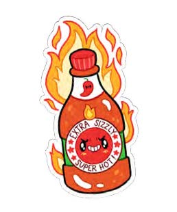 Squishable Hot Sauce Sticker - for just $4! 
