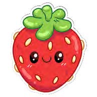 Squishable Strawberry Sticker - for just $4! 