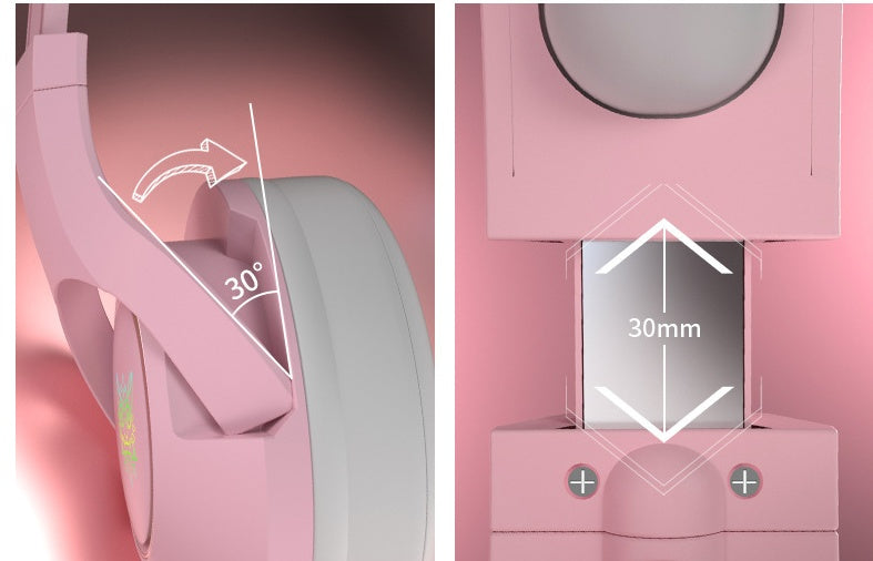 Pink wired earphone cute girl ECG gaming earphone - for just $170.44! 