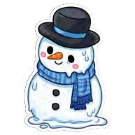 Squishable Melted Snowman Sticker - for just $4! 