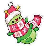 Squishable Festive Caterpillar Sticker - for just $4! 