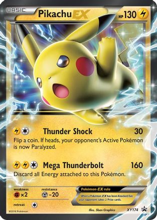 Pikachu EX XY174/211 - XY Promos Holofoil - for just $2.70! 