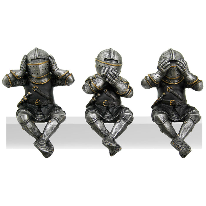 See Hear Speek No Evil Knights - Set of 3 - for just $33.99! 