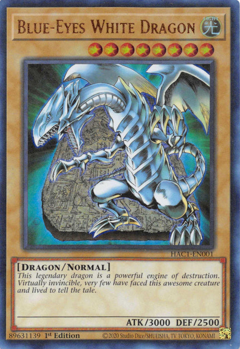 Blue-Eyes White Dragon (Duel Terminal) [HAC1-EN001] Parallel Rare - for just $0.35! 