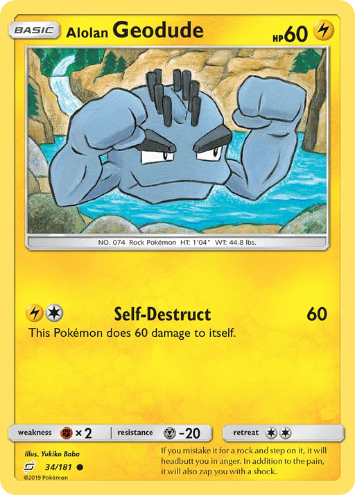 Alolan Geodude (34/181) [Sun & Moon: Team Up] - for just $0.10! 