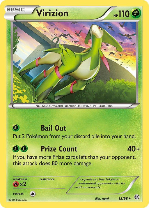 Virizion (12/98) (Theme Deck Exclusive) [XY: Ancient Origins] - for just $0.40! 