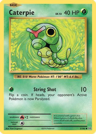 Caterpie 003/108 - XY  Evolutions - for just $0.05! 