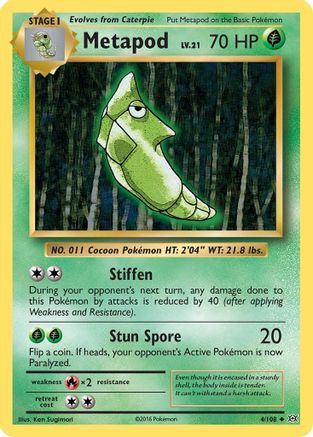Metapod 004/108 - XY  Evolutions - for just $0.05! 