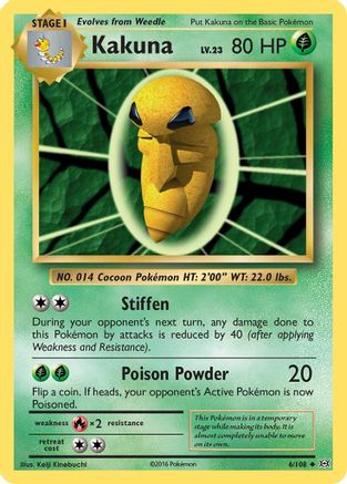 Kakuna 006/108 - XY  Evolutions - for just $0.09! 
